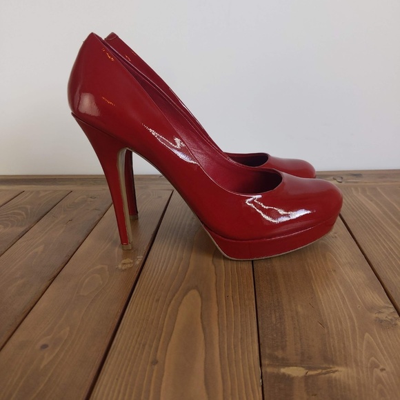 Arturo Chiang Shoes - Red Patent Leather Stiletto Heels